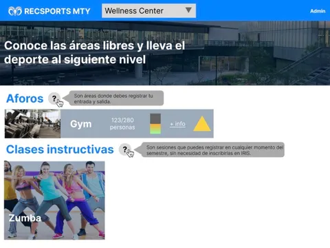 Screenshot of the app