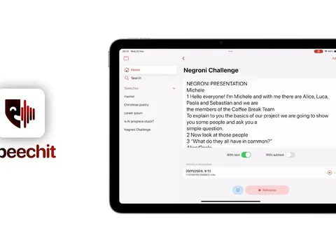 Screenshot of Speech It